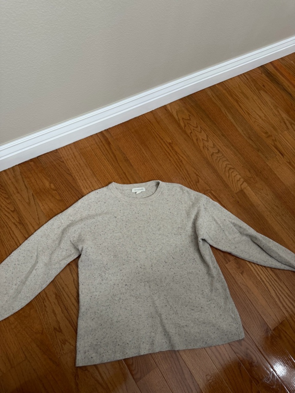 Treasure & Bond Neutral Speckled Crewneck Sweater